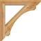 Ekena Millwork Legacy Slat Rough Sawn Bracket w/ Offset Brace, Western Red Cedar, 6"W x 34"D x 34"H BKT0604X34X34LEC06RWR - alternate 3